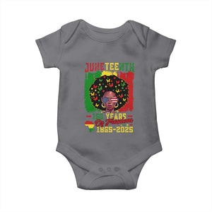 Juneteenth 160 Years Of Freedom Baby Onesie African American Pride TS11 Charcoal Print Your Wear