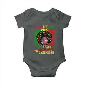 Juneteenth 160 Years Of Freedom Baby Onesie African American Pride TS11 Dark Heather Print Your Wear
