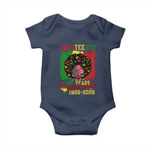 Juneteenth 160 Years Of Freedom Baby Onesie African American Pride TS11 Navy Print Your Wear