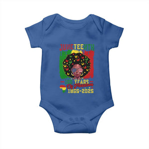 Juneteenth 160 Years Of Freedom Baby Onesie African American Pride TS11 Royal Blue Print Your Wear