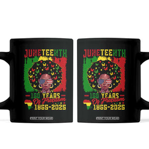 Juneteenth 160 Years Of Freedom Coffee Mug African American Pride TS11 Black Print Your Wear