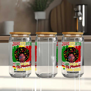 Juneteenth 160 Years Of Freedom Glass Can African American Pride TS11 Print Your Wear