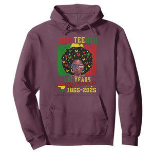 Juneteenth 160 Years Of Freedom Hoodie African American Pride TS11 Maroon Print Your Wear