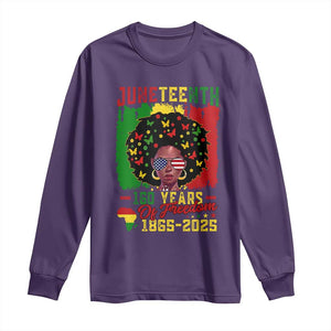 Juneteenth 160 Years Of Freedom Long Sleeve Shirt African American Pride TS11 Purple Print Your Wear