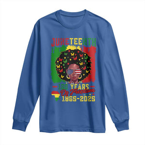 Juneteenth 160 Years Of Freedom Long Sleeve Shirt African American Pride TS11 Royal Blue Print Your Wear