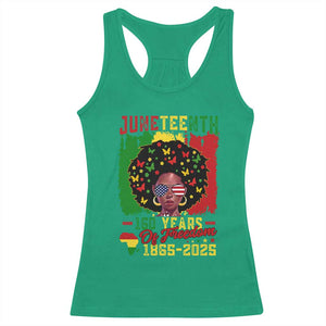 Juneteenth 160 Years Of Freedom Racerback Tank Top African American Pride TS11 Irish Green Print Your Wear
