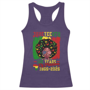 Juneteenth 160 Years Of Freedom Racerback Tank Top African American Pride TS11 Purple Print Your Wear