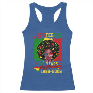 Juneteenth 160 Years Of Freedom Racerback Tank Top African American Pride TS11 Royal Blue Print Your Wear