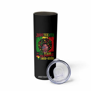 Juneteenth 160 Years Of Freedom Skinny Tumbler African American Pride TS11 Print Your Wear