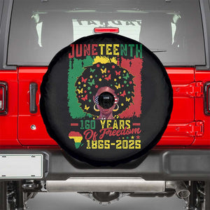 Juneteenth 160 Years Of Freedom Spare Tire Cover African American Pride TS11 Black Print Your Wear