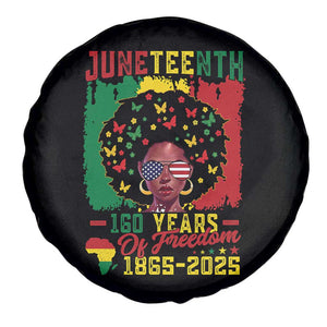 Juneteenth 160 Years Of Freedom Spare Tire Cover African American Pride TS11 Print Your Wear