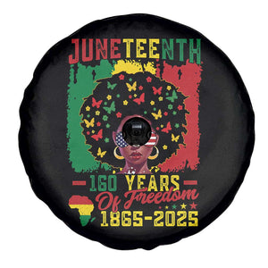 Juneteenth 160 Years Of Freedom Spare Tire Cover African American Pride TS11 Print Your Wear