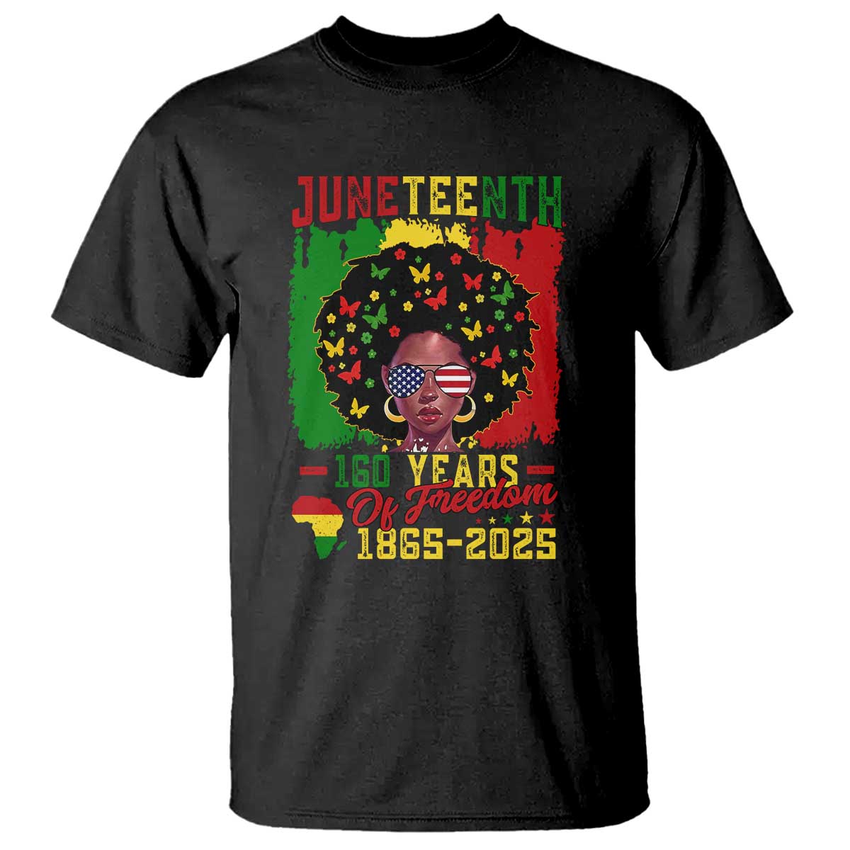 Juneteenth 160 Years Of Freedom T Shirt African American Pride TS11 Black Print Your Wear