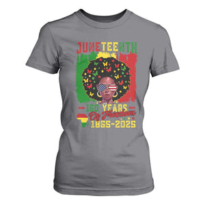 Juneteenth 160 Years Of Freedom T Shirt For Women African American Pride TS11 Charcoal Print Your Wear