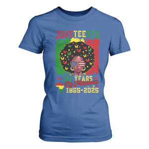 Juneteenth 160 Years Of Freedom T Shirt For Women African American Pride TS11 Royal Blue Print Your Wear