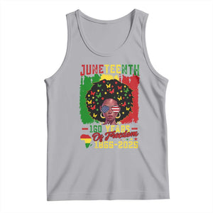 Juneteenth 160 Years Of Freedom Tank Top African American Pride TS11 Athletic Heather Print Your Wear