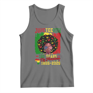 Juneteenth 160 Years Of Freedom Tank Top African American Pride TS11 Black Heather Print Your Wear