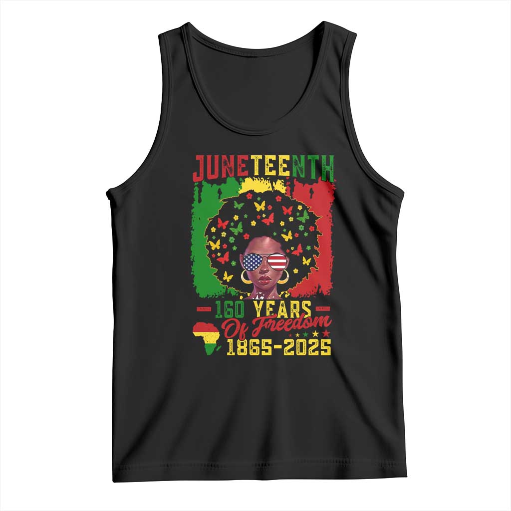 Juneteenth 160 Years Of Freedom Tank Top African American Pride TS11 Black Print Your Wear