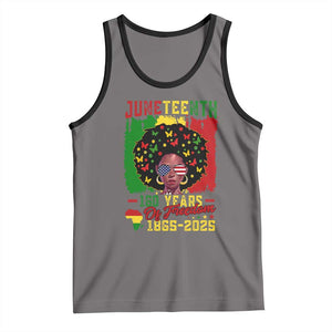 Juneteenth 160 Years Of Freedom Tank Top African American Pride TS11 Deep Heather Black Print Your Wear