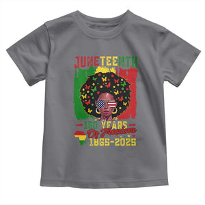 Juneteenth 160 Years Of Freedom Toddler T Shirt African American Pride TS11 Charcoal Print Your Wear