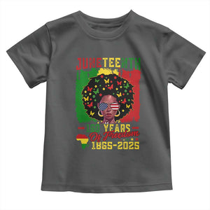 Juneteenth 160 Years Of Freedom Toddler T Shirt African American Pride TS11 Dark Heather Print Your Wear