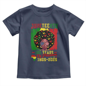 Juneteenth 160 Years Of Freedom Toddler T Shirt African American Pride TS11 Navy Print Your Wear