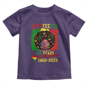 Juneteenth 160 Years Of Freedom Toddler T Shirt African American Pride TS11 Purple Print Your Wear