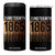Juneteenth 1865 4 in 1 Can Cooler Tumbler June 19th Celebrating Black Freedom Melanin TS10 One Size: 16 oz Black Print Your Wear