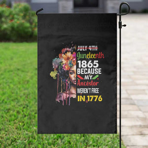 Juneteenth 1865 Afro Black Queen Garden Flag Black History TS02 Print Your Wear