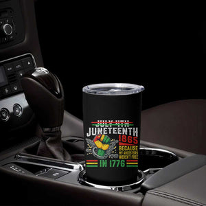 Juneteenth 1865 Because My Ancestors Weren't Free In 1776 Tumbler Cup Break The Chains TS11 Print Your Wear