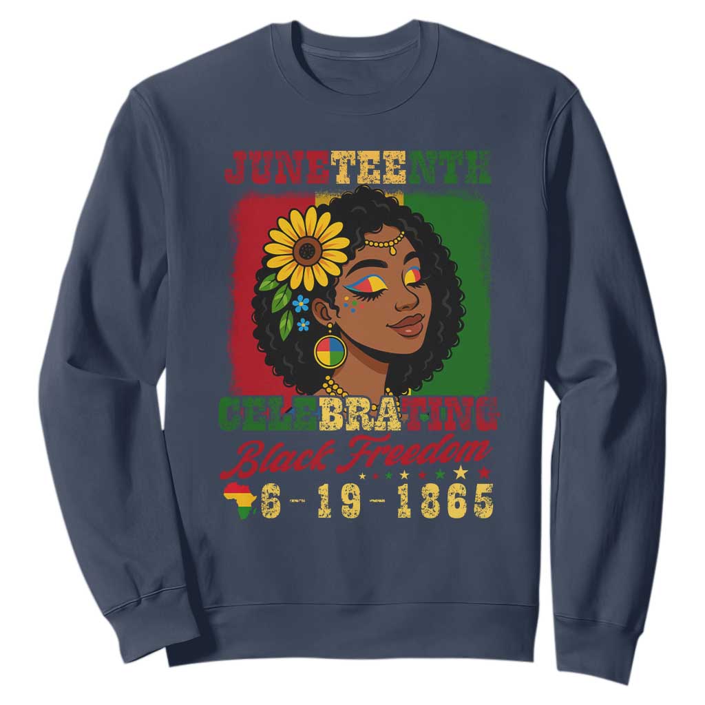 African American Juneteenth 1865 Sweatshirt Black Freedom LT15 main image 1