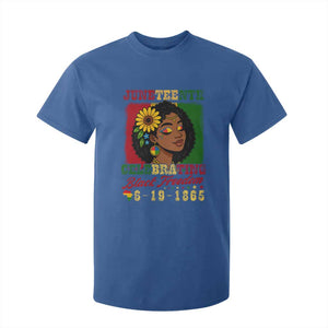 Juneteenth 1865 Black Freedom Celebration T Shirt For Kid Afrocentric Pride Melanin Girl TS02 Royal Blue Print Your Wear
