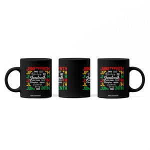 Juneteenth 1865 Coffee Mug Celebrate Black Freedom Breaking Every Chain TS02 Print Your Wear