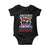 Juneteenth 1865 Emancipated Liberated Unapologetic Baby Onesie Hand Fist Juneteenth Flag TS11 Black Print Your Wear