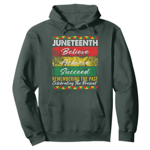 Juneteenth 1865 Hoodie Remembering The Past Black Freedom African Independence Day TS10 Dark Forest Green Print Your Wear