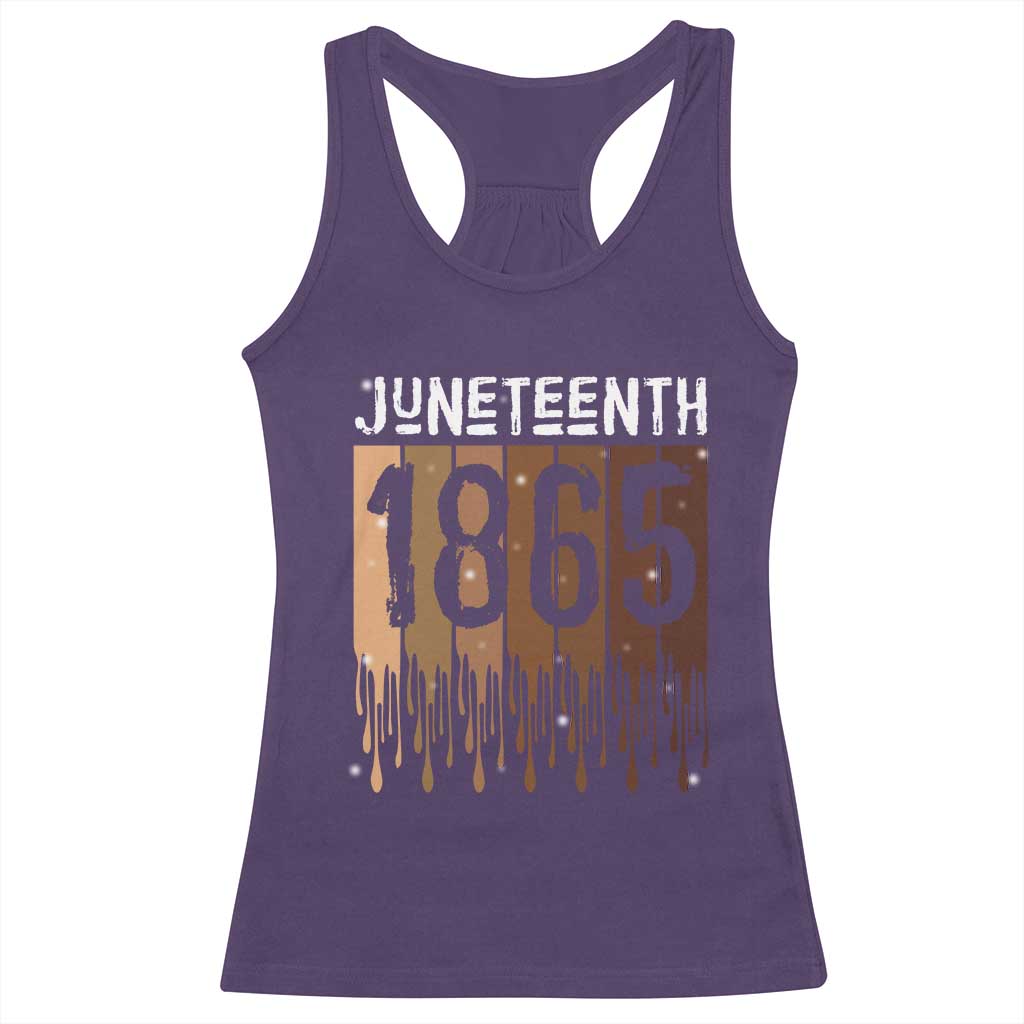 Juneteenth 1865 Racerback Tank Top June 19th Celebrating Black Freedom Melanin TS10 Purple Print Your Wear