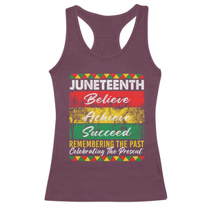 Juneteenth 1865 Racerback Tank Top Remembering The Past Black Freedom African Independence Day TS10 Maroon Print Your Wear