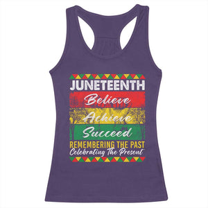 Juneteenth 1865 Racerback Tank Top Remembering The Past Black Freedom African Independence Day TS10 Purple Print Your Wear