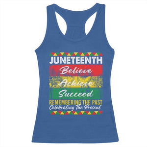 Juneteenth 1865 Racerback Tank Top Remembering The Past Black Freedom African Independence Day TS10 Royal Blue Print Your Wear