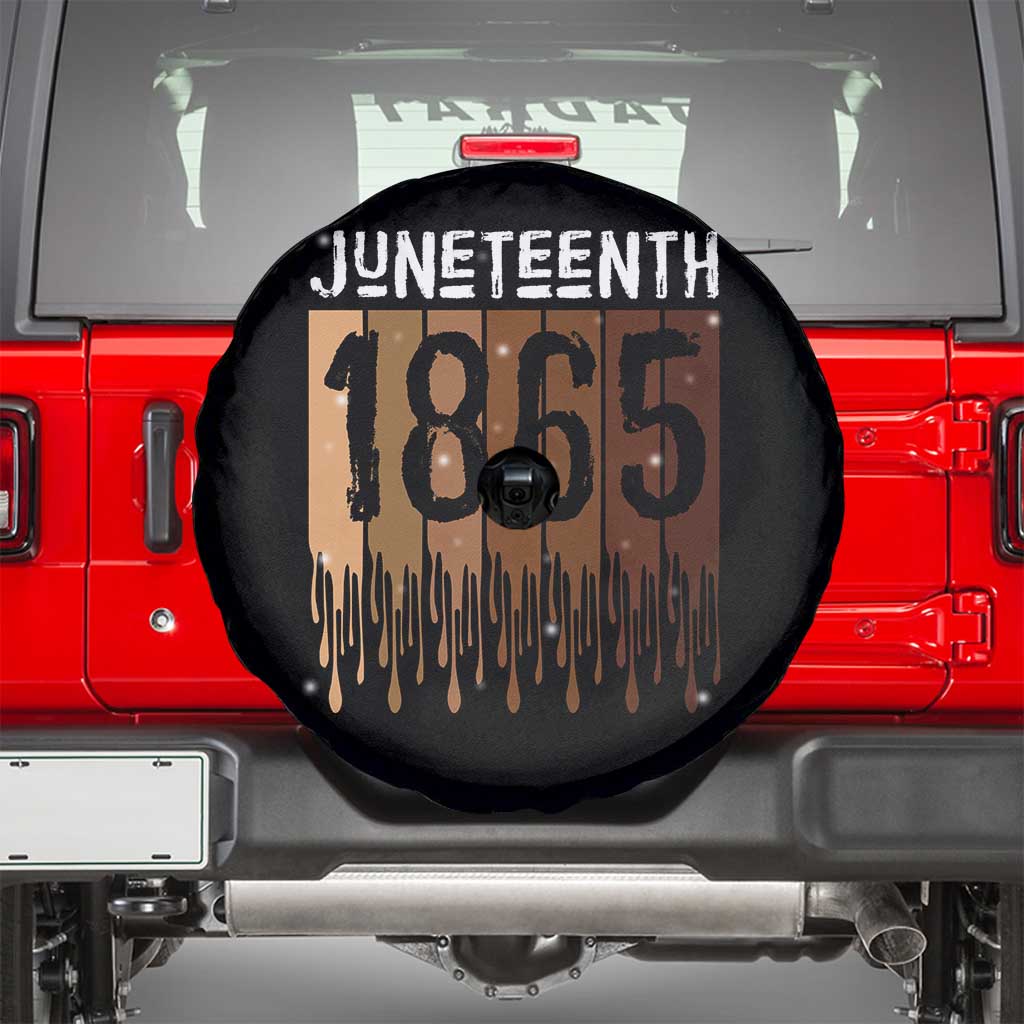 Juneteenth 1865 Spare Tire Cover June 19th Celebrating Black Freedom Melanin TS10 Black Print Your Wear