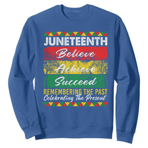 Juneteenth 1865 Sweatshirt Remembering The Past Black Freedom African Independence Day TS10 Royal Blue Print Your Wear