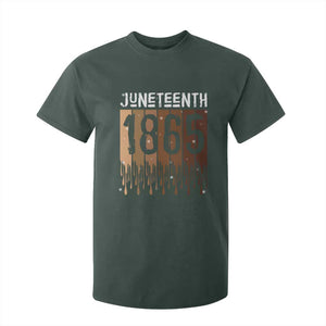 Juneteenth 1865 T Shirt For Kid June 19th Celebrating Black Freedom Melanin TS10 Dark Forest Green Print Your Wear