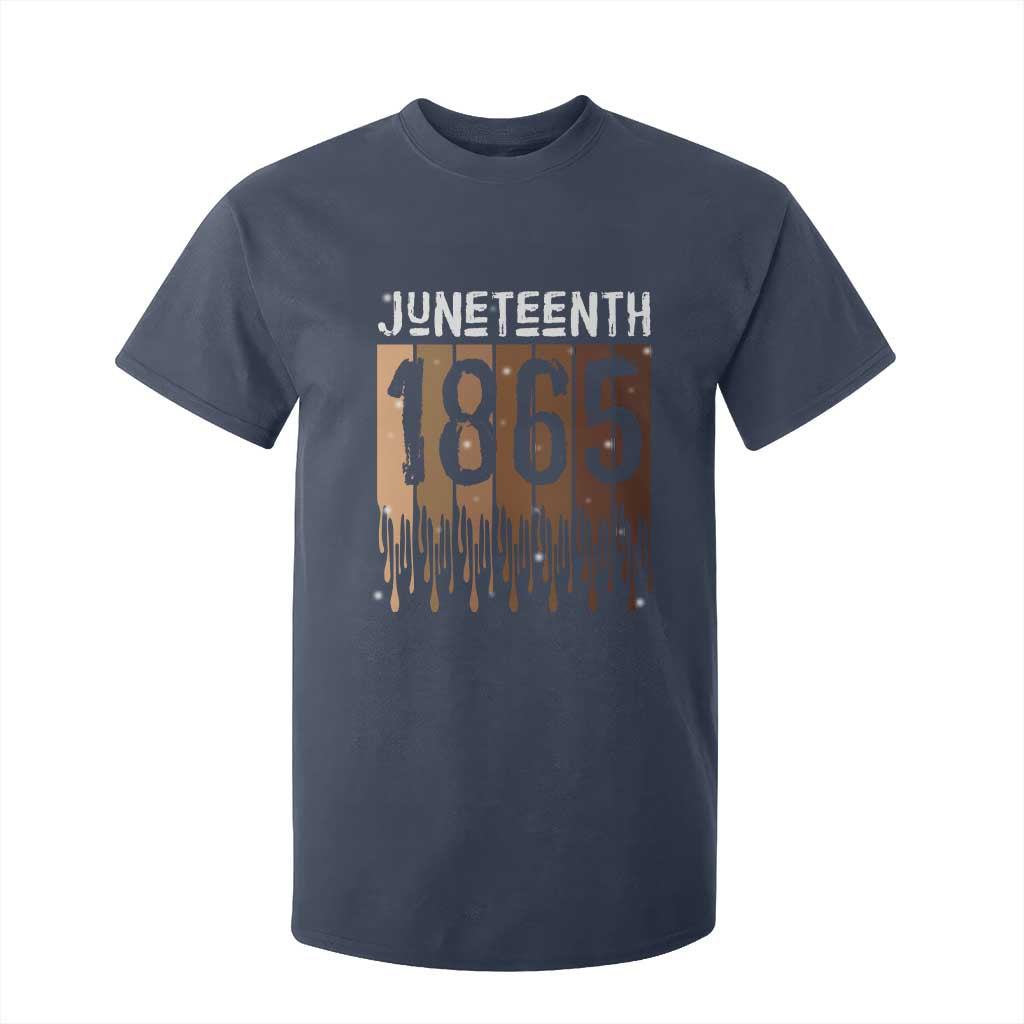 Juneteenth 1865 T Shirt For Kid June 19th Celebrating Black Freedom Melanin TS10 Navy Print Your Wear