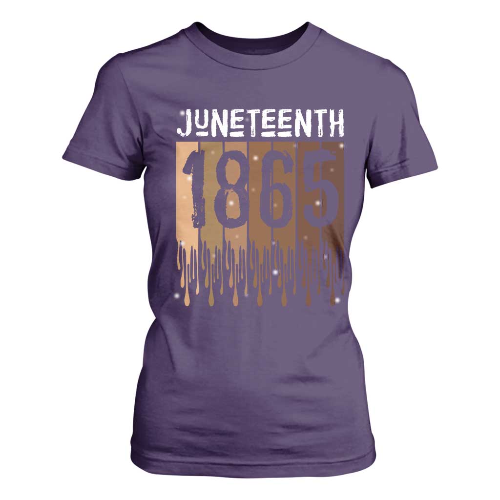 Juneteenth 1865 T Shirt For Women June 19th Celebrating Black Freedom Melanin TS10 Purple Print Your Wear