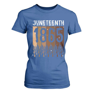 Juneteenth 1865 T Shirt For Women June 19th Celebrating Black Freedom Melanin TS10 Royal Blue Print Your Wear