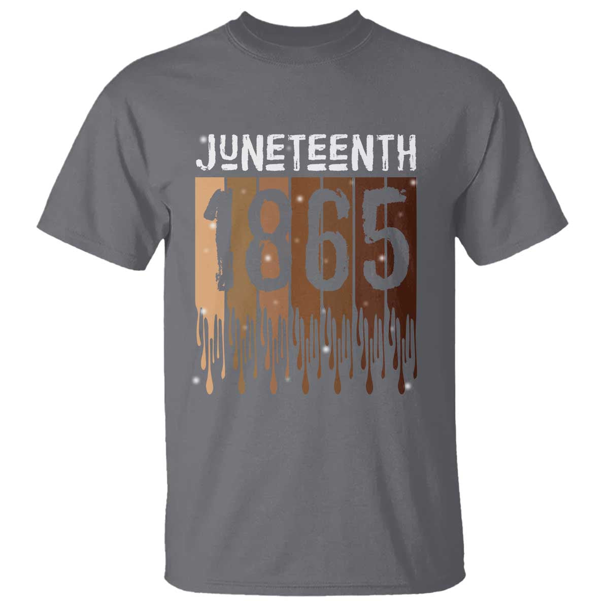 Juneteenth 1865 T Shirt June 19th Celebrating Black Freedom Melanin TS10 Charcoal Print Your Wear