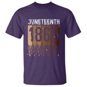 Juneteenth 1865 T Shirt June 19th Celebrating Black Freedom Melanin TS10 Purple Print Your Wear