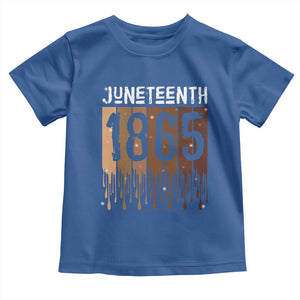 Juneteenth 1865 Toddler T Shirt June 19th Celebrating Black Freedom Melanin TS10 Royal Blue Print Your Wear