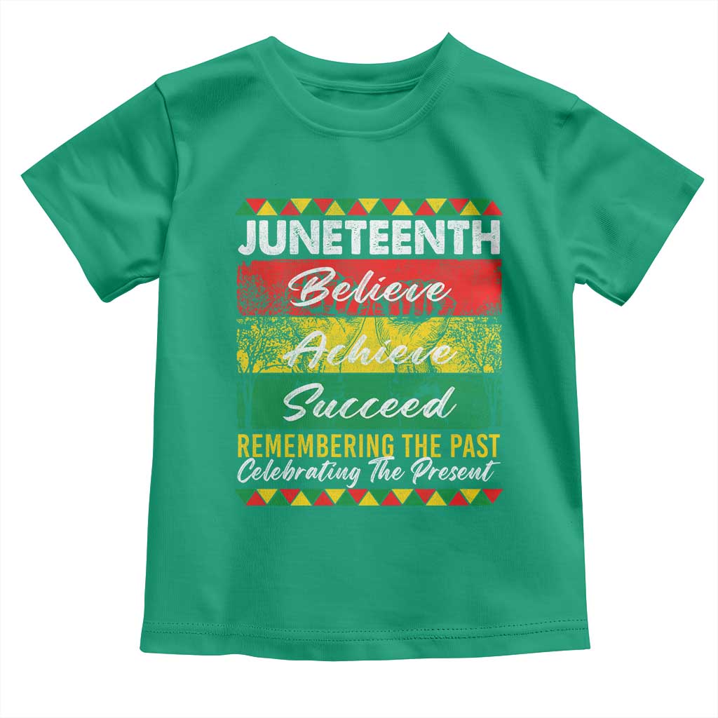 Juneteenth 1865 Toddler T Shirt Remembering The Past Black Freedom African Independence Day TS10 Irish Green Print Your Wear