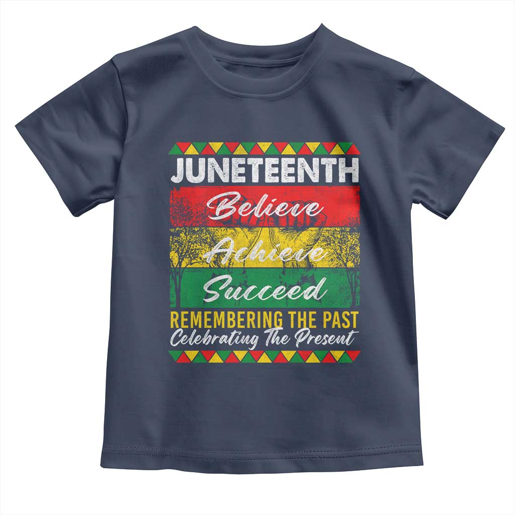 Juneteenth 1865 Toddler T Shirt Remembering The Past Black Freedom African Independence Day TS10 Navy Print Your Wear